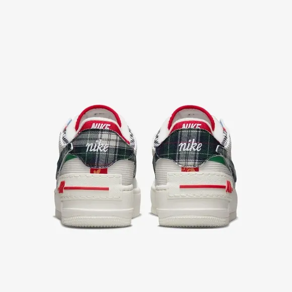 [NEW] Women's Nike Air Force 1 Shadow Shoes White Size 8.5 DZ5193-100