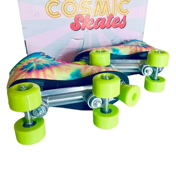 NEW Yoki Tie Dye ROLLER SKATES Women's 8 Men's 6.5 Catching Wind Cosmic Roller