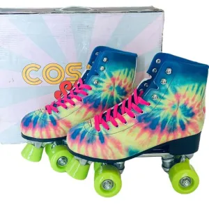 NEW Yoki Tie Dye ROLLER SKATES Women's 8 Men's 6.5 Catching Wind Cosmic Roller