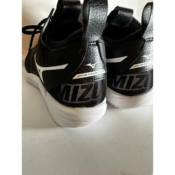 NIB Mizuno Men’s Wave Momentum 2 Mid Volleyball Sneakers Black Athletic Sz. 10