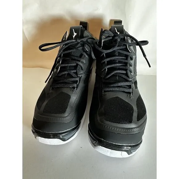 NIB Mizuno Men’s Wave Momentum 2 Mid Volleyball Sneakers Black Athletic Sz. 10