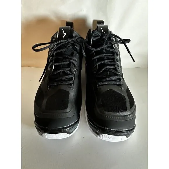 NIB Mizuno Men’s Wave Momentum 2 Mid Volleyball Sneakers Black Athletic Sz. 10