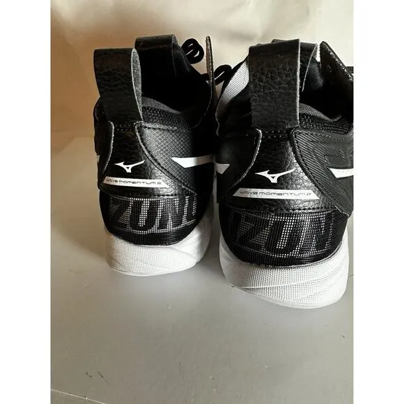 NIB Mizuno Men’s Wave Momentum 2 Mid Volleyball Sneakers Black Athletic Sz. 10