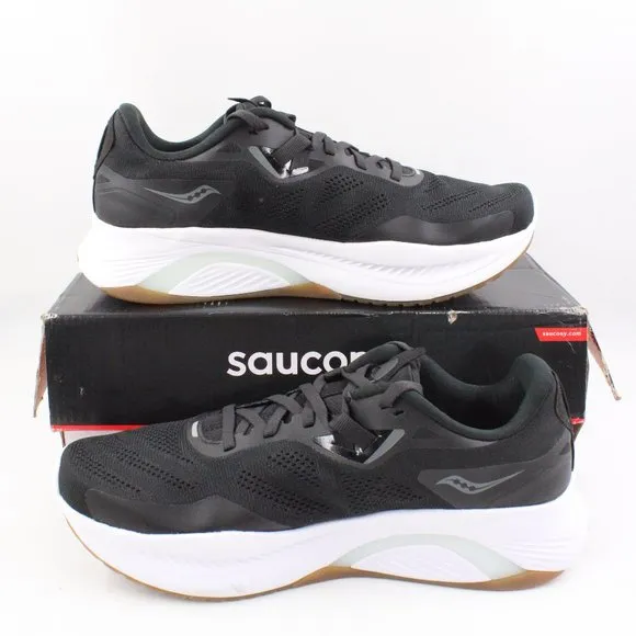 NIDB Saucony Men's Guide 15 Road Running Shoes in Black/Gum US Size 10