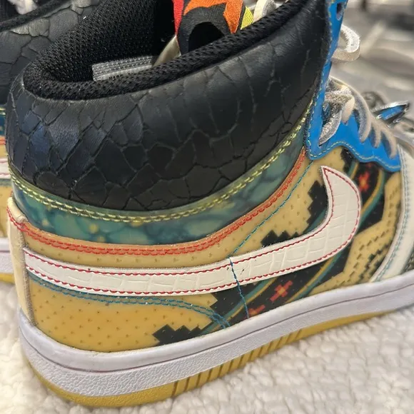 Nike Air Court Force High Premium Mexican Blanket - US 6.5 / UK 6 - 314429-114