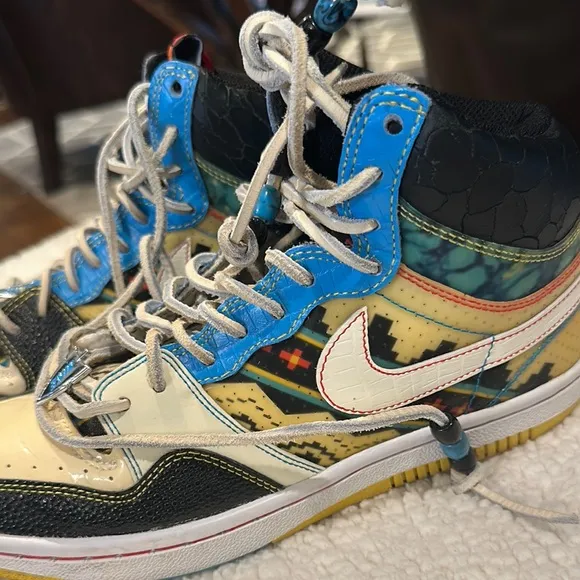 Nike Air Court Force High Premium Mexican Blanket - US 6.5 / UK 6 - 314429-114