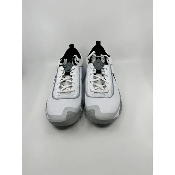 Nike Air Diamond Varsity Turf Low White Grey Black Baseball FN7454-100 Mens 10