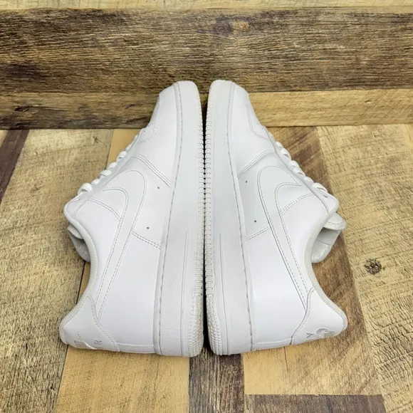 Nike Air Force 1 '07 Triple White Athletic Sneakers Size 10.5 Men’s / 12 Women’s