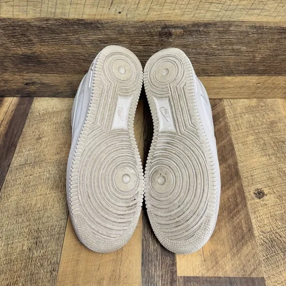 Nike Air Force 1 '07 Triple White Athletic Sneakers Size 10.5 Men’s / 12 Women’s