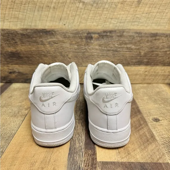 Nike Air Force 1 '07 Triple White Athletic Sneakers Size 10.5 Men’s / 12 Women’s