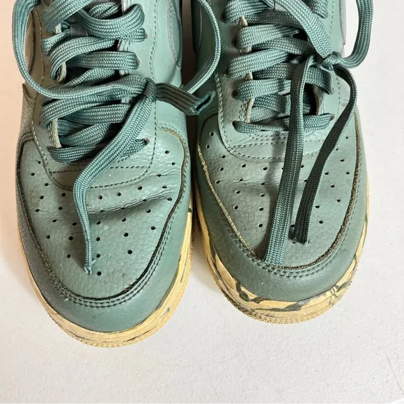 Nike Air‎ Force 1 Low AF1 Clay Green Marble Shoes AJ9507-300 Size 9.5 (Bin B17)