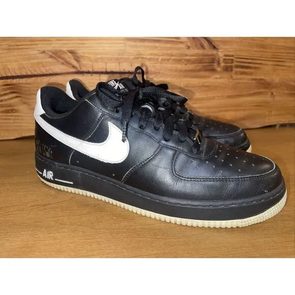 Nike Air Force‎ 1 Low Players Size 11 Black White Rare 315092-011 Year 2006
