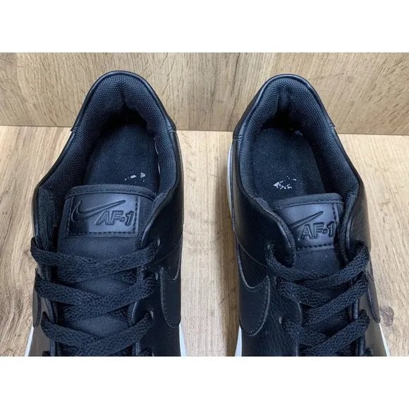 NIKE Air Force 1 Sage Women's Platform Sneakers Black Leather Size 10 AR5349-002