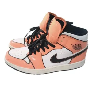 Nike Air Jordan 1 Mid SE Turf Orange Retro Sneakers Men's Size 10  DD6834-802