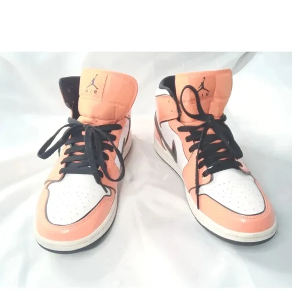 Nike Air Jordan 1 Mid SE Turf Orange Retro Sneakers Men's Size 10  DD6834-802