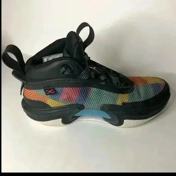 Nike Air Jordan 36 XXXVI Low Black Multi-Color Basketball YOUTH SIZE 5