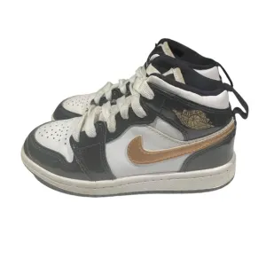 Nike Air Jordan Retro 1 Mid SE Black Gold  BQ6932-007 11.5c Youth Kids