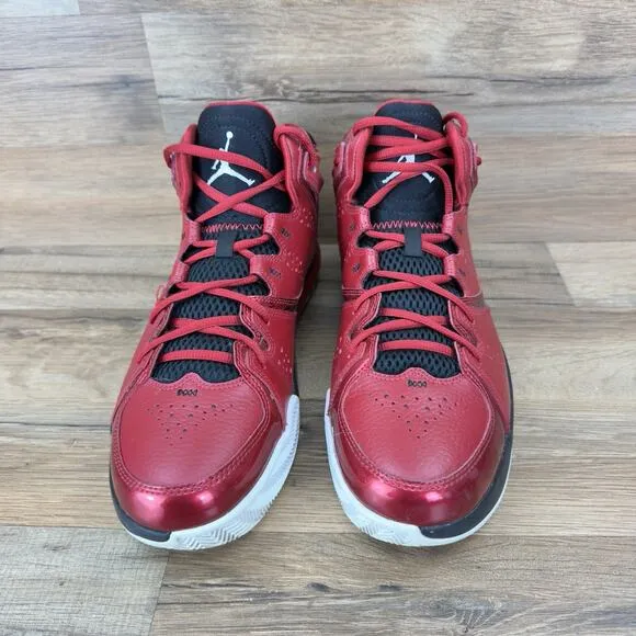 NIKE AIR JORDAN Size 10.5 Phase 23 2 Gym Red Black Cement Red 602671-600