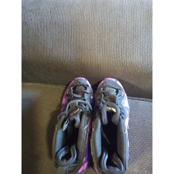 Nike Air Little Posite Pro 843755-012 Purple Camo Sneaker Shoes US Size 2Y