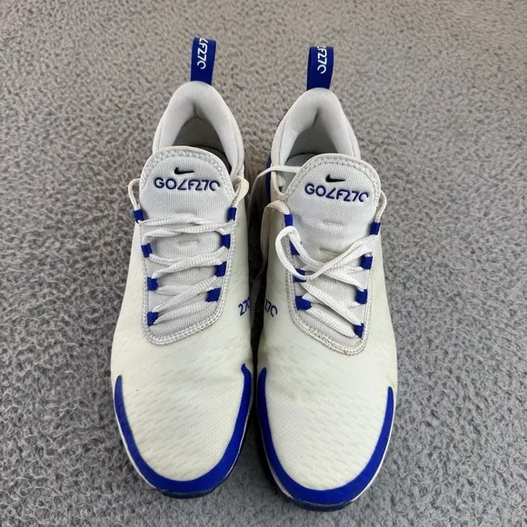 Nike Air Max 270 Golf Shoes Turf White Racer Blue CK6483-106 Men's Size 9