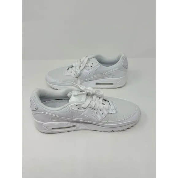 Nike Air Max 90 (2021) Shoes Triple White Size 6.5 DH8010-100