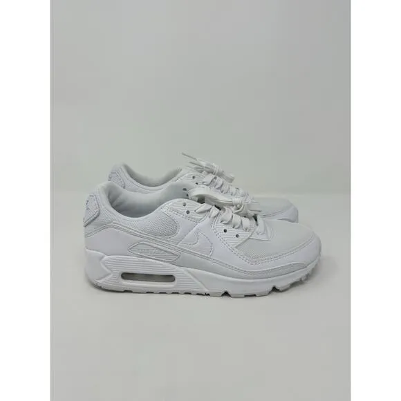 Nike Air Max 90 (2021) Shoes Triple White Size 6.5 DH8010-100