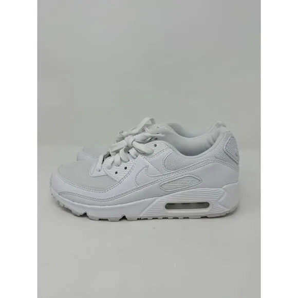 Nike Air Max 90 (2021) Shoes Triple White Size 6.5 DH8010-100