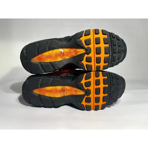 Nike Air Max 95 Black Cosmic Clay Kumquat Sneakers Shoes Men’s Size 8.5 Raygun