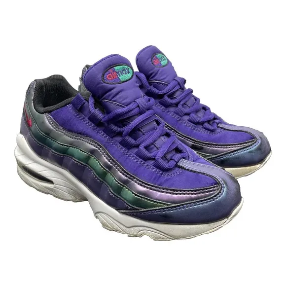 Nike Air Max 95 SE Court Purple Shoes AJ1899 Kids Size 4 Kids Fast Ship