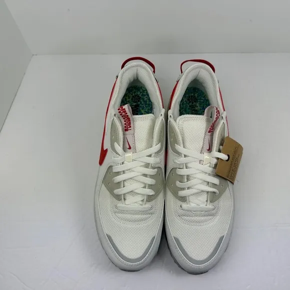 Nike AIR MAX TERRASCAPE 90 Men's Shoes Summit White Red Clay NEW DQ3987-100 NEW