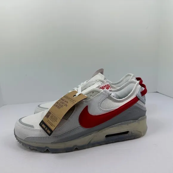 Nike AIR MAX TERRASCAPE 90 Men's Shoes Summit White Red Clay NEW DQ3987-100 NEW