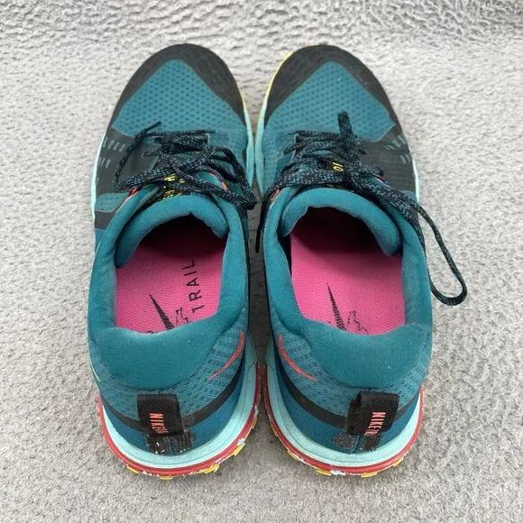 Nike Air Shoes Zoom Pegasus Men's 15 Colorblock Trail Geode Teal Running Sneaker