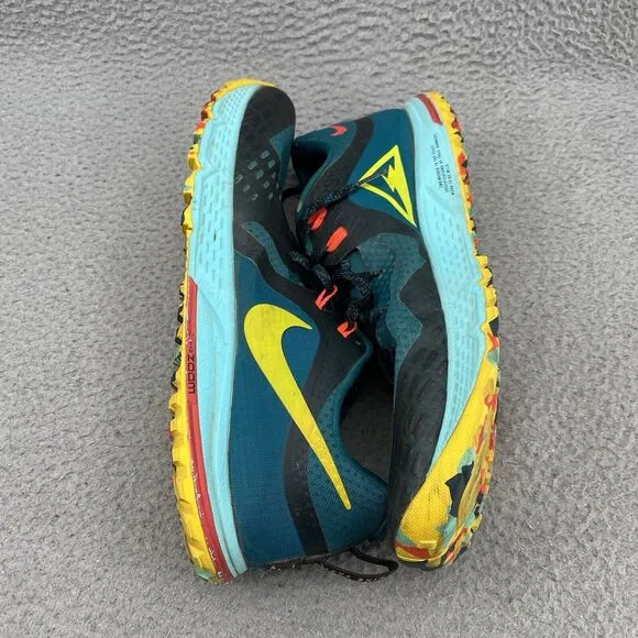 Nike Air Shoes Zoom Pegasus Men's 15 Colorblock Trail Geode Teal Running Sneaker