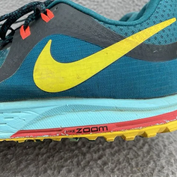Nike Air Shoes Zoom Pegasus Men's 15 Colorblock Trail Geode Teal Running Sneaker
