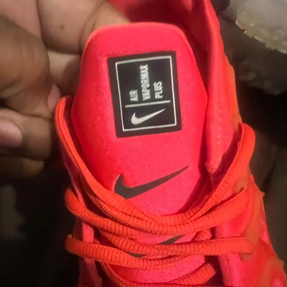Nike Air Vapormax Plus Bright Crimson 2018 fits women size 12 or men 10.5