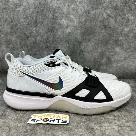 Nike Air Zoom Diamond Elite Turf Baseball Shoes Mens Size 15 White DZ0503-103