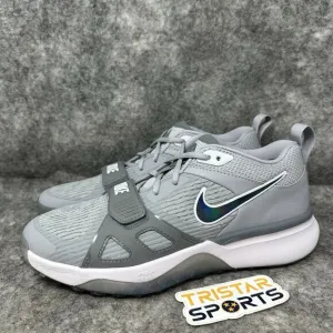 Nike Air Zoom Diamond Elite Turf Baseball Shoes Mens Size 8.5 Gray DZ0503-002