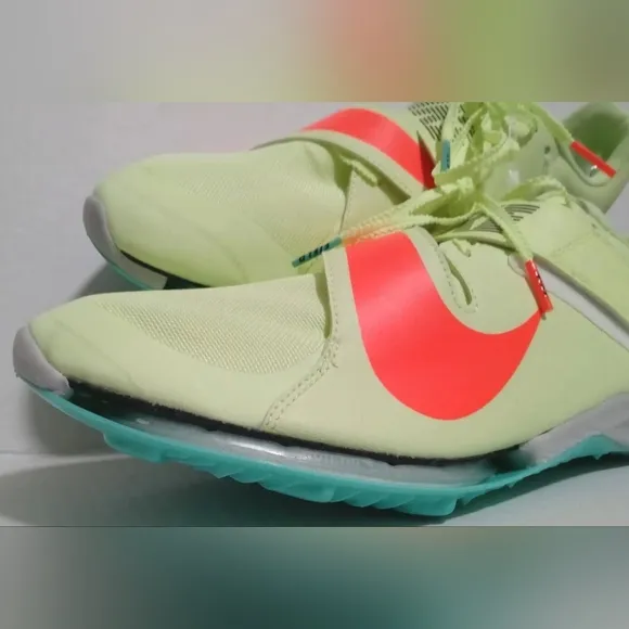 Nike Air Zoom Elite Long Jump Barely Volt Hyper Orange Shoes