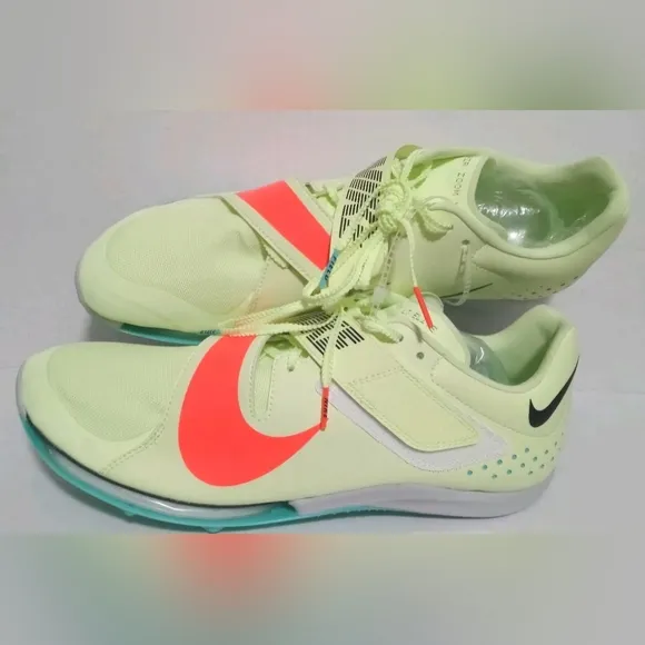 Nike Air Zoom Elite Long Jump Barely Volt Hyper Orange Shoes