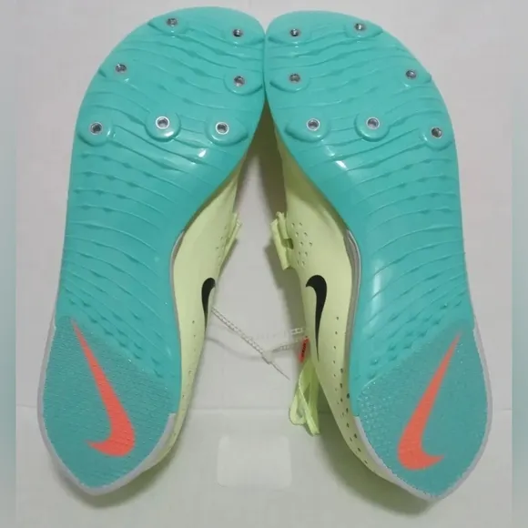 Nike Air Zoom Elite Long Jump Barely Volt Hyper Orange Shoes