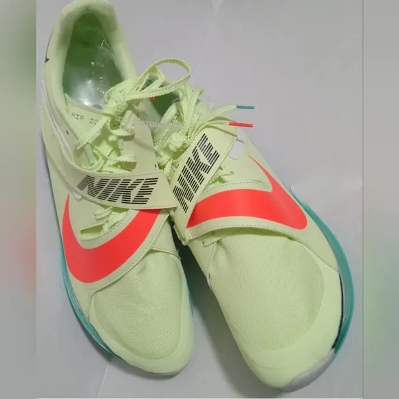 Nike Air Zoom Elite Long Jump Barely Volt Hyper Orange Shoes