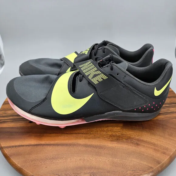 Nike Air Zoom LJ Elite Shoes Men's 12.5 Black Long Jump Track Field Sneakers