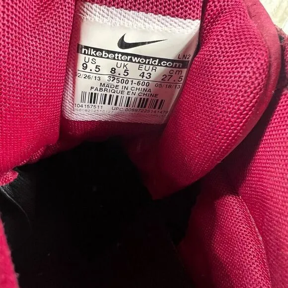 Nike Air Pippin 1 noble red Mens‎ 9.5 rare