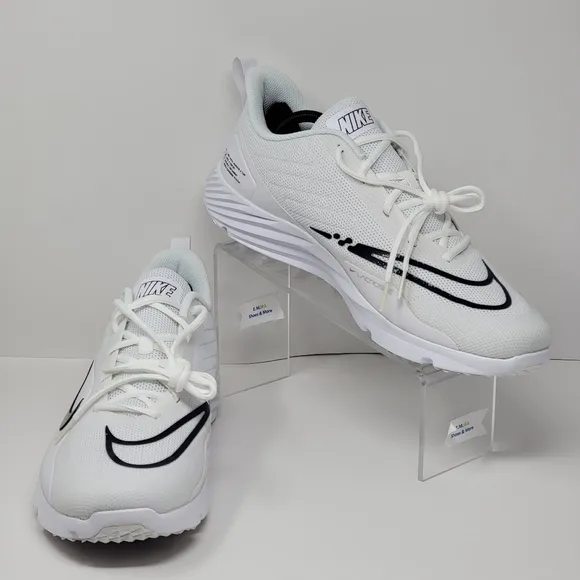 Nike Alpha Huarache 8 Pro Turf Lacrosse Mens White/Sliver CW4445-101 Sz 12.5 New