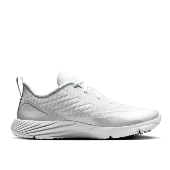 NIKE ALPHA HUARACHE 8 PRO TURF LACROSSE WHITE CZ6559-110 MEN SIZE 12 NWB No Top