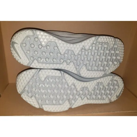 NIKE ALPHA HUARACHE 8 PRO TURF LACROSSE WHITE CZ6559-110 MEN SIZE 12 NWB No Top