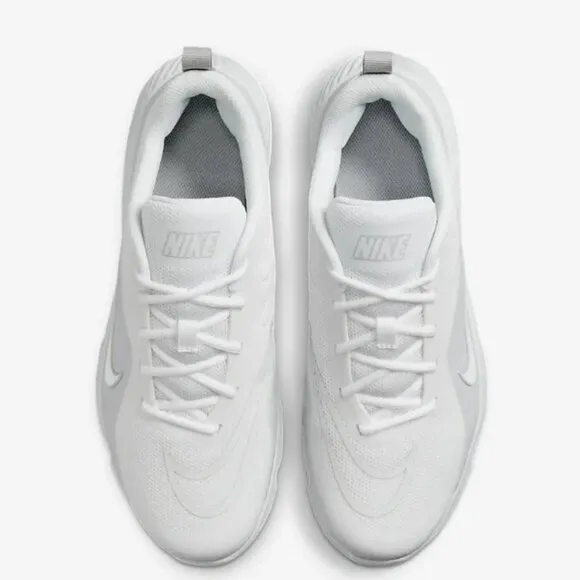 NIKE ALPHA HUARACHE 8 PRO TURF LACROSSE WHITE CZ6559-110 MEN SIZE 12 NWB No Top