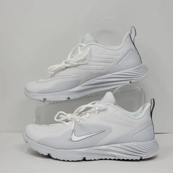 NIKE ALPHA HUARACHE 8 Pro Turf White Lacrosse Shoes CZ6559-110 Men's Size 16 New