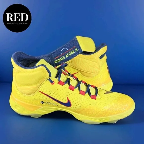 Nike Alpha Huarache Elite 4 Ronald Acuna Jr Baseball Cleats FZ3466-700 Men's 12