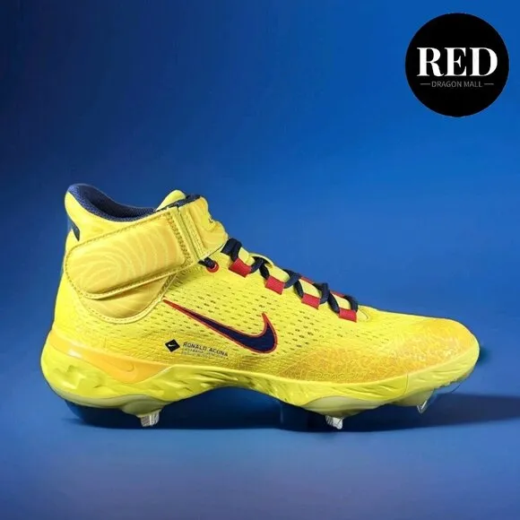 Nike Alpha Huarache Elite 4 Ronald Acuna Jr Baseball Cleats FZ3466-700 Men's 12